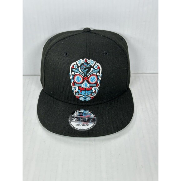 New Era 9FIFTY Miami Marlins Day Of The Dead Snapback Hat Cap One Size NEW - Picture 1 of 5